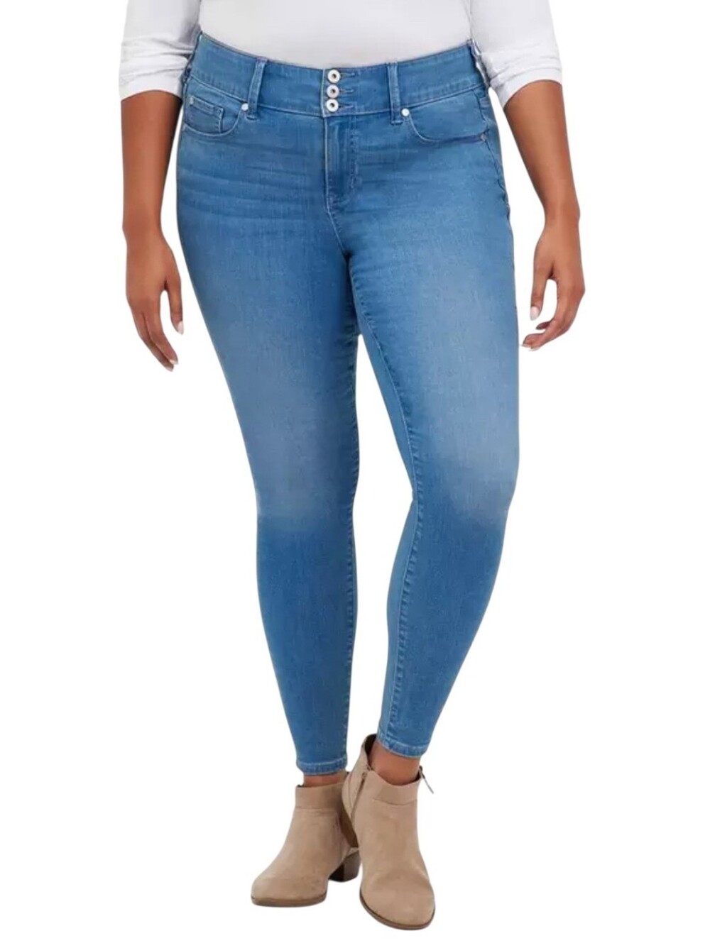Torrid Super Soft Jegging Skinny High Rise Jean 20 Stretch Denim Medium Wash